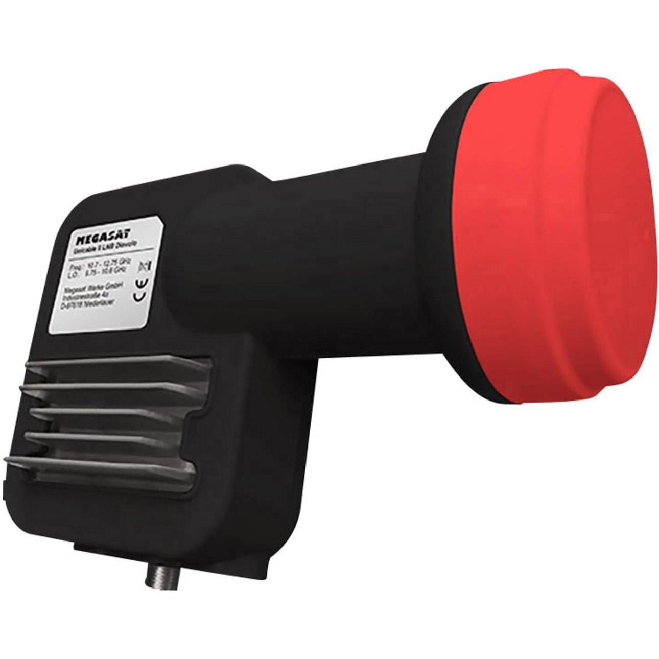 Megasat Unicable II LNB Diavolo (Unicable, 40mm), LNB, Schwarz, Rot