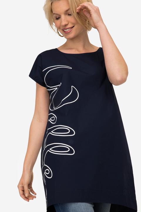 Immagine prodotto Laurasøn Kleid, Straight Fit, Rundhals, seitlicher Schriftzug Welle (S)
