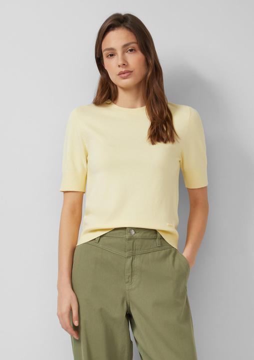 Produktbild s.Oliver Weicher Kurzarm-Strickpullover aus Viskosemix (42)