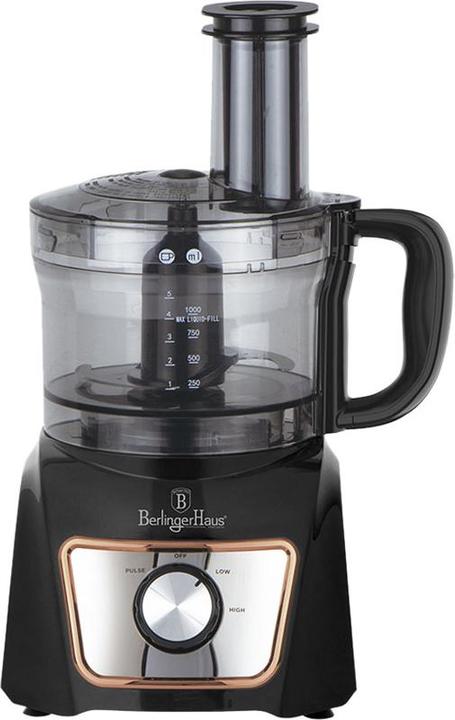 Actual product image BerlingerHaus Food processor Black Rose Collection (1000 ml, 500 W)