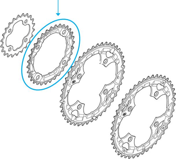 Produktbild Shimano Deore FC-M590 Kettenblatt (32)