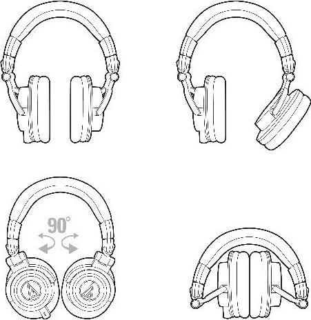 Immagine prodotto Audio-Technica ATH-M50x (Nessuna soppressione del rumore, Cablato)