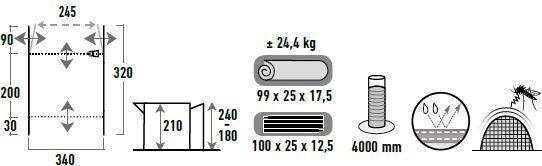 Actual product image High Peak Tramp 2.0 (Dome tent, 17.80 kg, 2 persons)