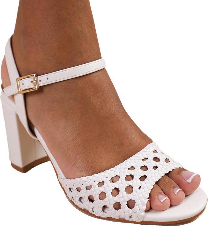 Immagine prodotto Where's That From Cuba Sandali Intrecciato PU Tacco a Blocco Medio Donna (37)