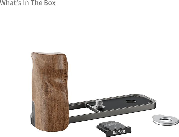 Immagine prodotto SmallRig L-Winkel mit Holzgriff, Detailfarbe: Grau