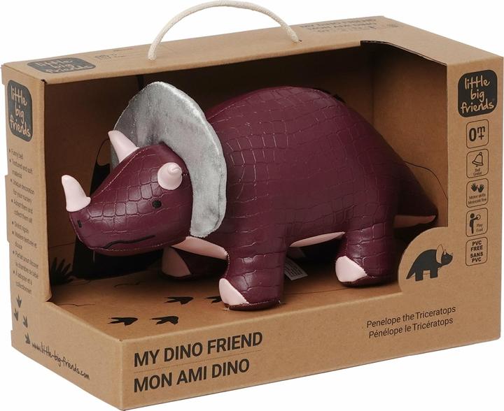 Actual product image Little Big Friends Dino Friends Penelope the Triceratops (25 cm)