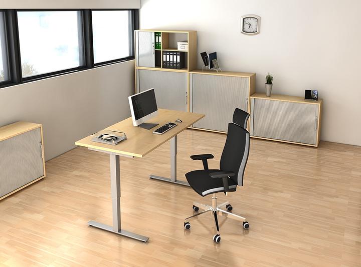Actual product image Bümö Roller shutter cupboard office - 3 file heights (120 x 40 x 110 cm)