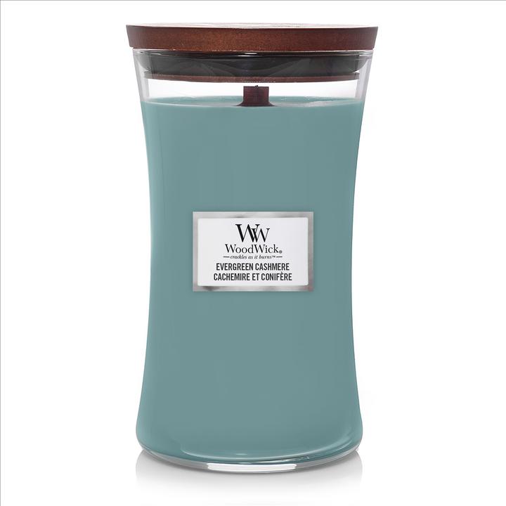 Actual product image WoodWick Evergreen Cashmere Large Jar Scented Candle (609.50 g)