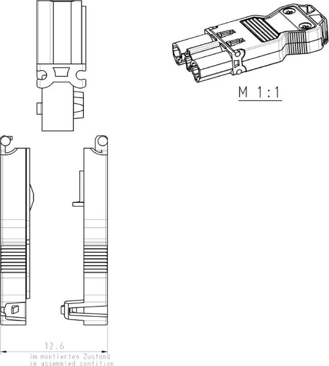 Productafbeelding Bachmann apparatenstekker GST18/3 wit