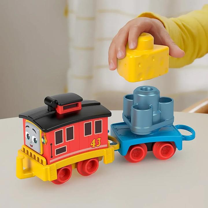 Image du produit Fisher-Price Thomas & Friends Toddler Toy My First Brake Car Bruno Vehicle Push-Along avec empilage de cargo