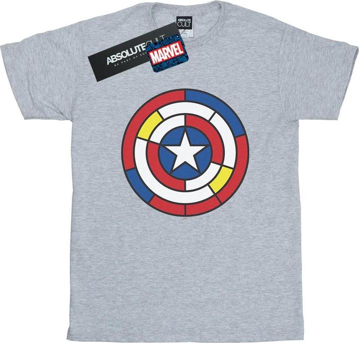 Produktbild Captain America Stained Glass Shield TShirt (XL)