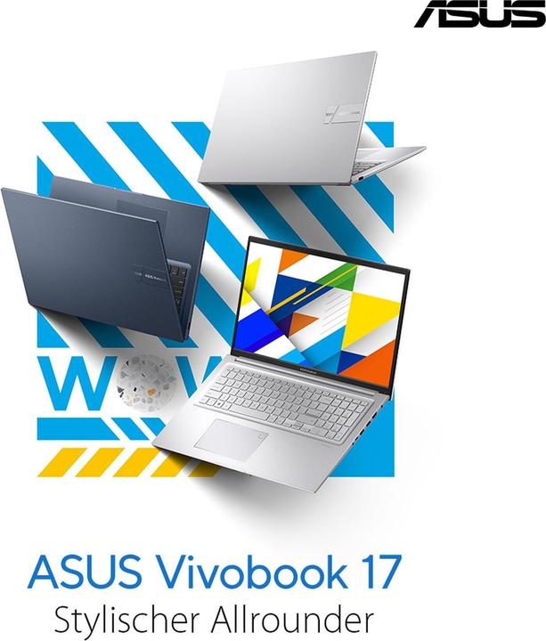 Image du produit ASUS VivoBook 17 (17.28", 512 Go, 16 Go, DE, Intel Core 5 120U)