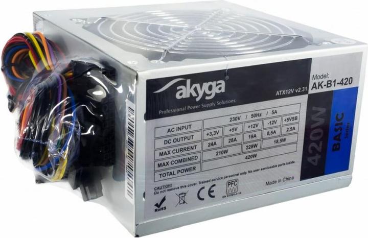 Image du produit Akyga AK-B1-420 - 420 W - 230 V - 50 Hz - 5 A - 210 W - 228 W (420 W)
