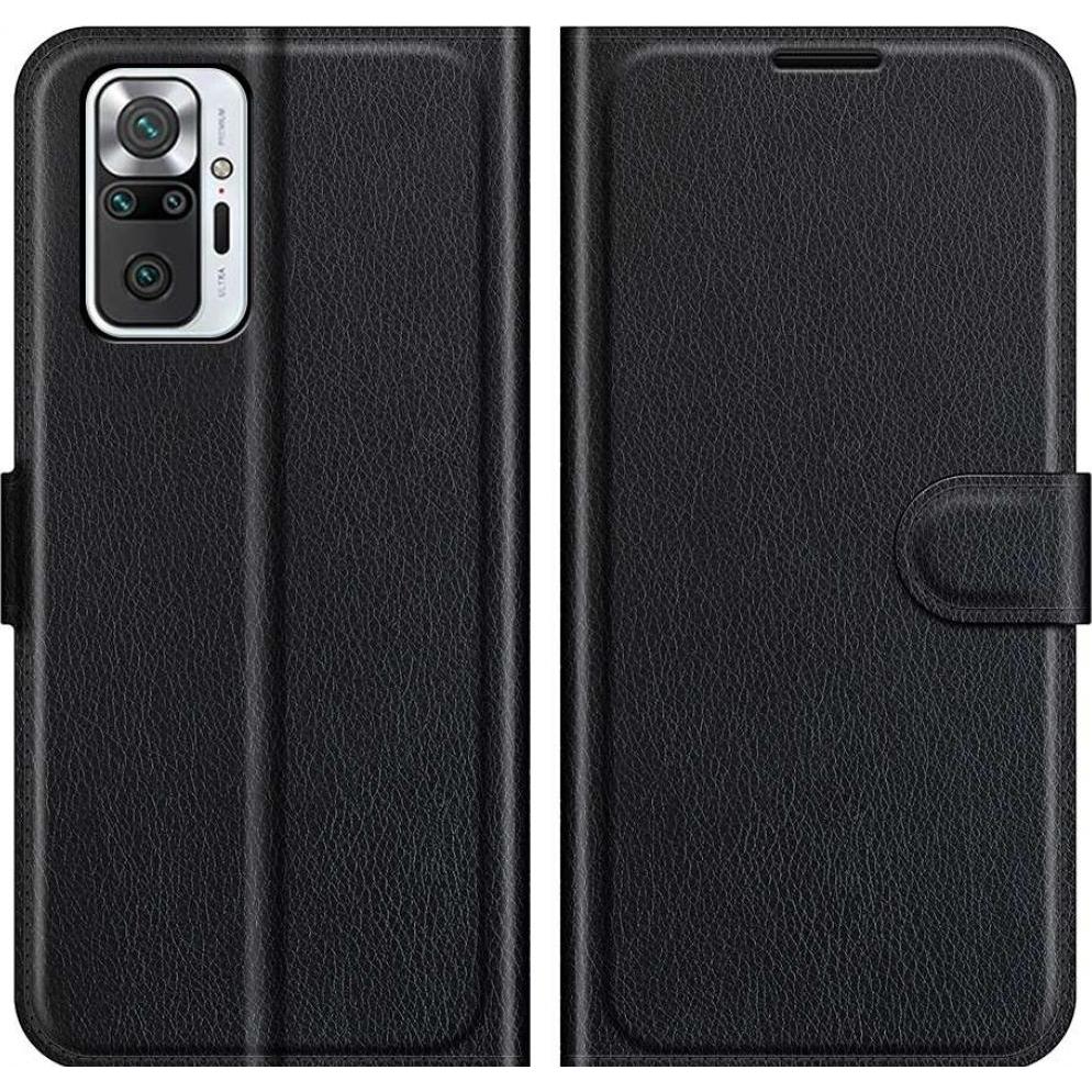 Screenguard Xiaomi Redmi Note 10 Pro Leather Guard Lederhülle (Xiaomi Redmi Note 10 Pro), Smartphone Hülle, Schwarz