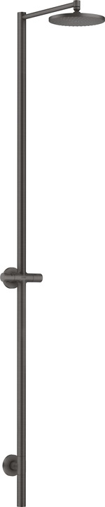 hansgrohe HG Shower column AXOR STARCK m head br 240 1 jet brushed black chrome