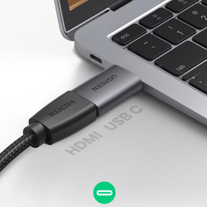 Produktbild Ugreen USB-C zu HDMI Buchse Adapter (USB Typ-C, DC-Stecker 4.5 mm, 3.97 cm)