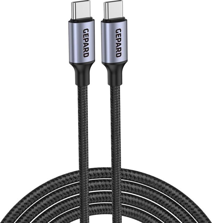 Produktbild Gepard USB-C - USB-C Kabel 60W Metallkopf 2m (2 m, 60 W)