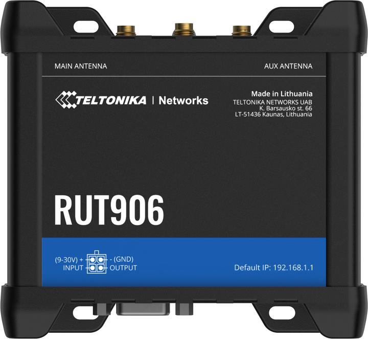 Actual product image Teltonika RUT906 4G/LTE RS232/RS485 Router