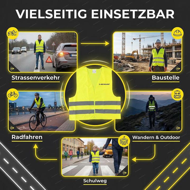Produktbild Dunlop Sicherheitsweste (One Size)