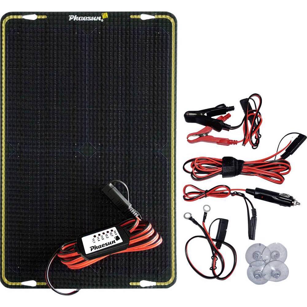 Phaesun, Pannello solare, r Modulo caricabatterie Kit Sun Trickle 12W/12V (12 W, 0.54 kg)