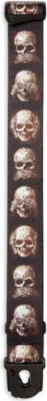 Actual product image Planet Waves Guitar Strap Skulls with Plectrum
