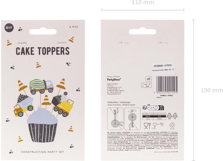 Immagine prodotto Partydeco Topper per cupcake