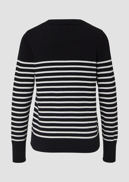 Produktbild s.Oliver Strickpullover Gestreifter Pullover aus Viskosemix (48)