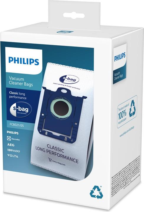 Actual product image Philips s-bag Classic Long Performance FC8021/05 (16 x)