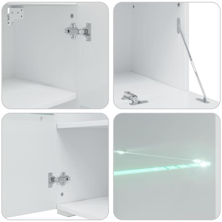 Produktbild vidaXL 5-tlg. Wohnwand mit LED-Beleuchtung Artisan-Eiche Holzwerkstoff