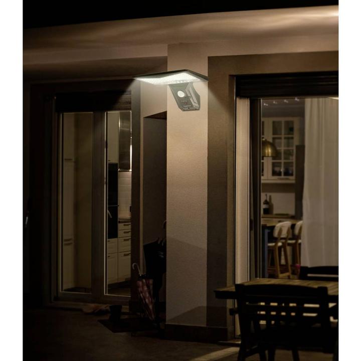 Image du produit Sygonix SY-5626570 Applique murale solaire d'extérieur 2.6 W blanc froid noir (500 lm, IP44)