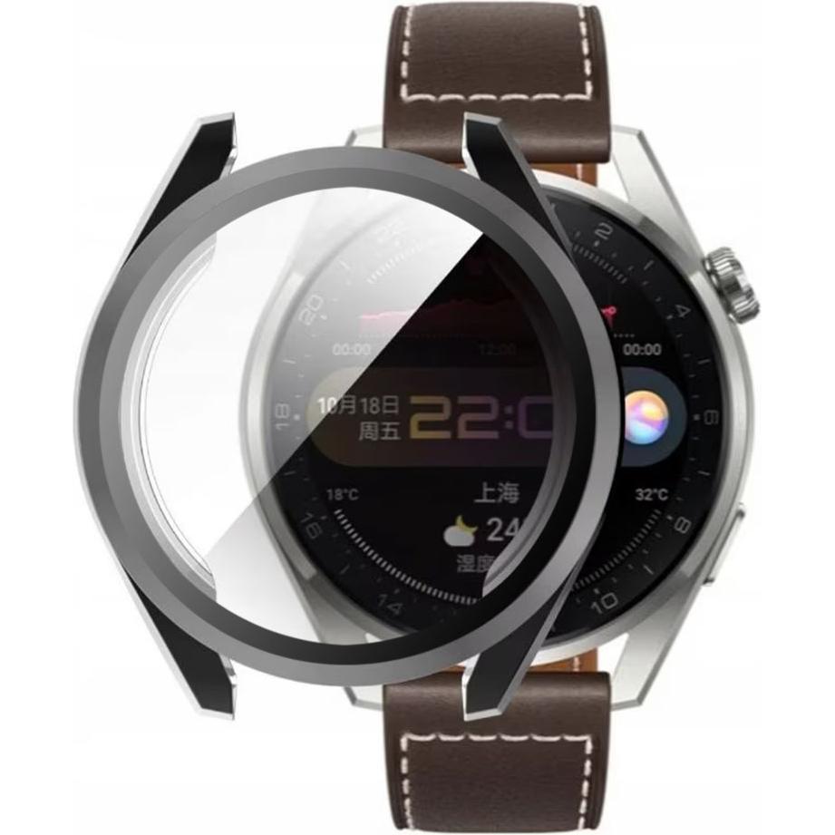 Techsuit - Defense360 Pro - Huawei Watch 3 Pro - Black, Accessori per smartwatch, Nero