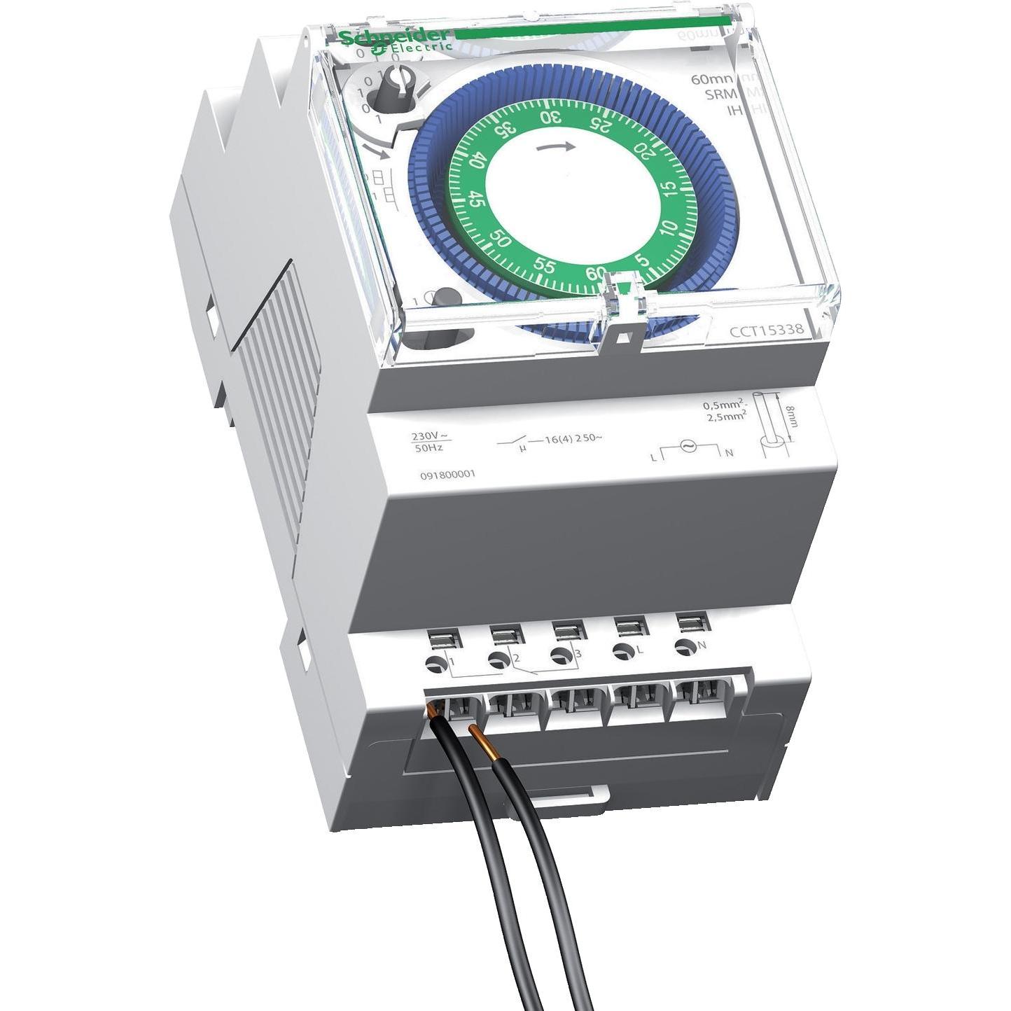 Schneider Electric, Zeitschaltuhr, SE CCT15338 Mech. Zeitschaltuhr 60Min 1-Kanal