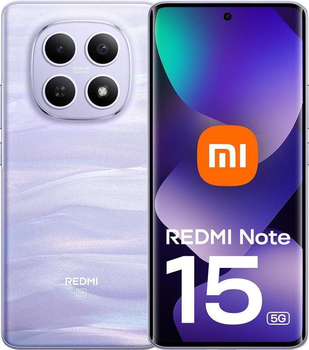 Produktbild Xiaomi Redmi Note 15 5G 6GB/128GB Lila (128 GB, Lila, Mist Purple, Purple, Violett, 6.67", Dual SIM, 5G)