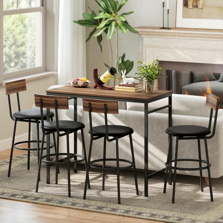 Image du produit Homcom Bartisch Set (110 x 55 x 90 cm)