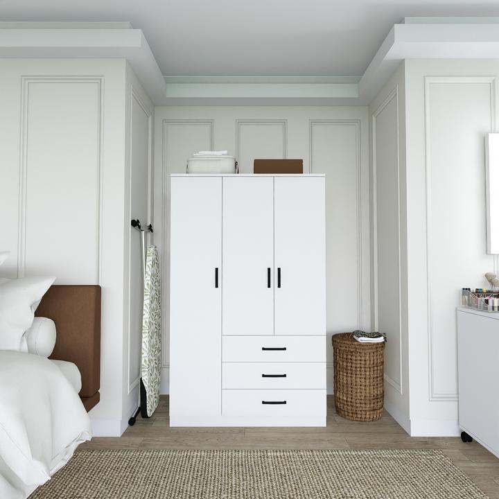 Immagine prodotto Hanah Home Easy Three Door Wardrobe (90 x 47 x 174.80 cm)