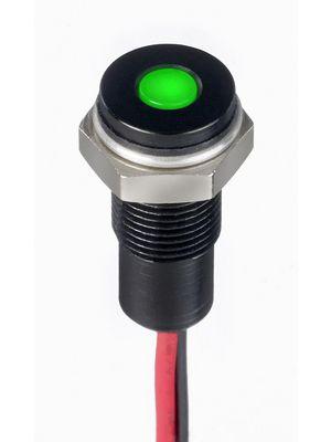 Produktbild RS PRO 6mm flush IP67 sealed black LED,grn 20mA
