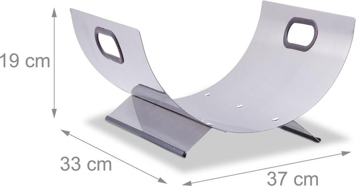 Actual product image Relaxdays Fireplace wood basket