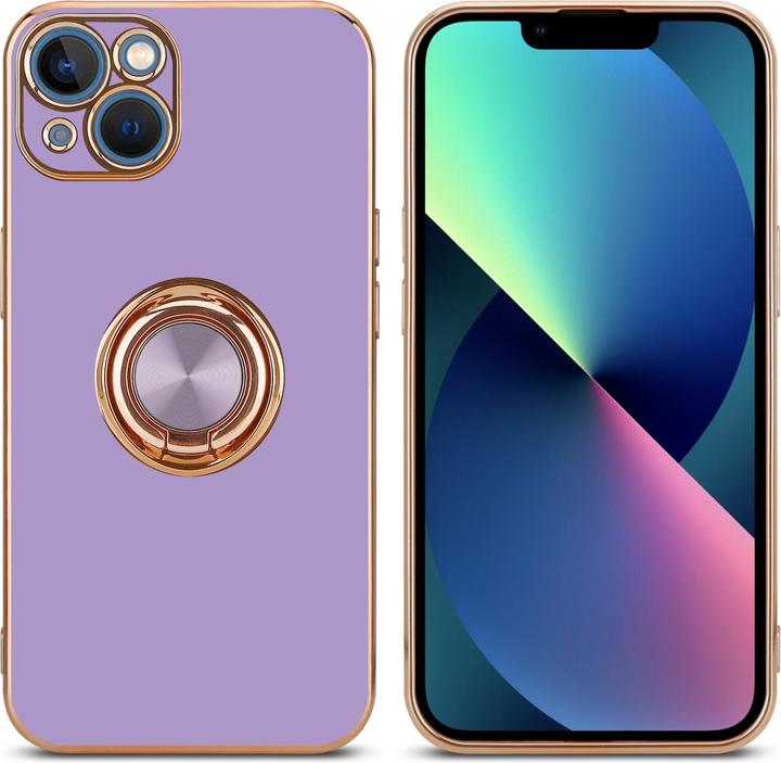 Actual product image Cadorabo Case for Apple iPhone 13 MINI in TPU with camera protection and ring LM089 Style (Apple iPhone 13 mini)