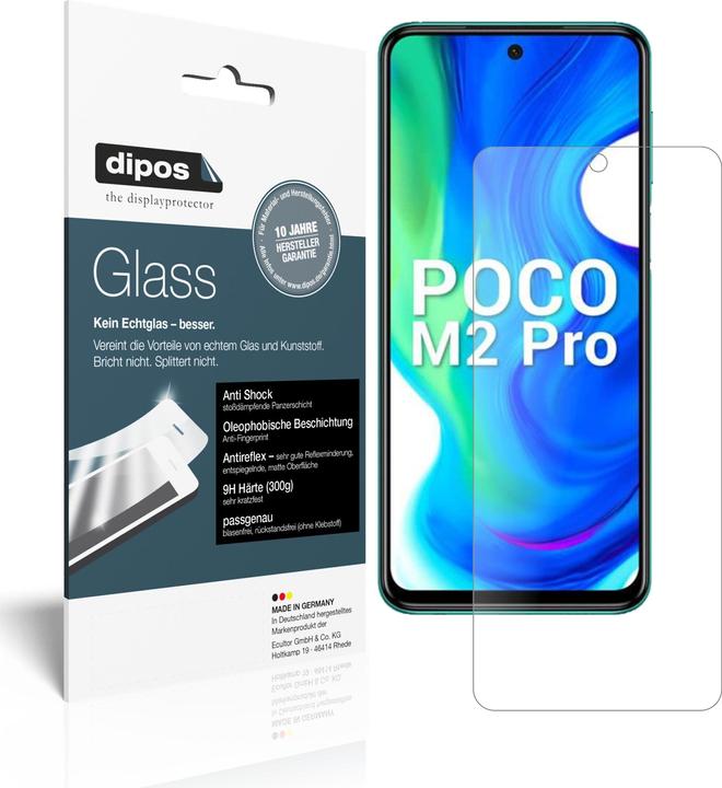 Dipos Displayschutz Anti-Shock (1 Stück, Xiaomi Poco M2 Pro)