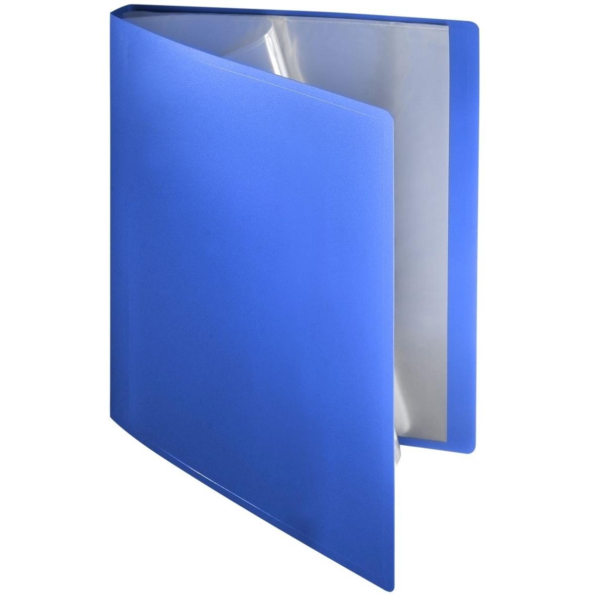 Foldersys, Mappe, Sichtbuch flexibel A4 10 Hüllen PP blau (A4, 1 x)