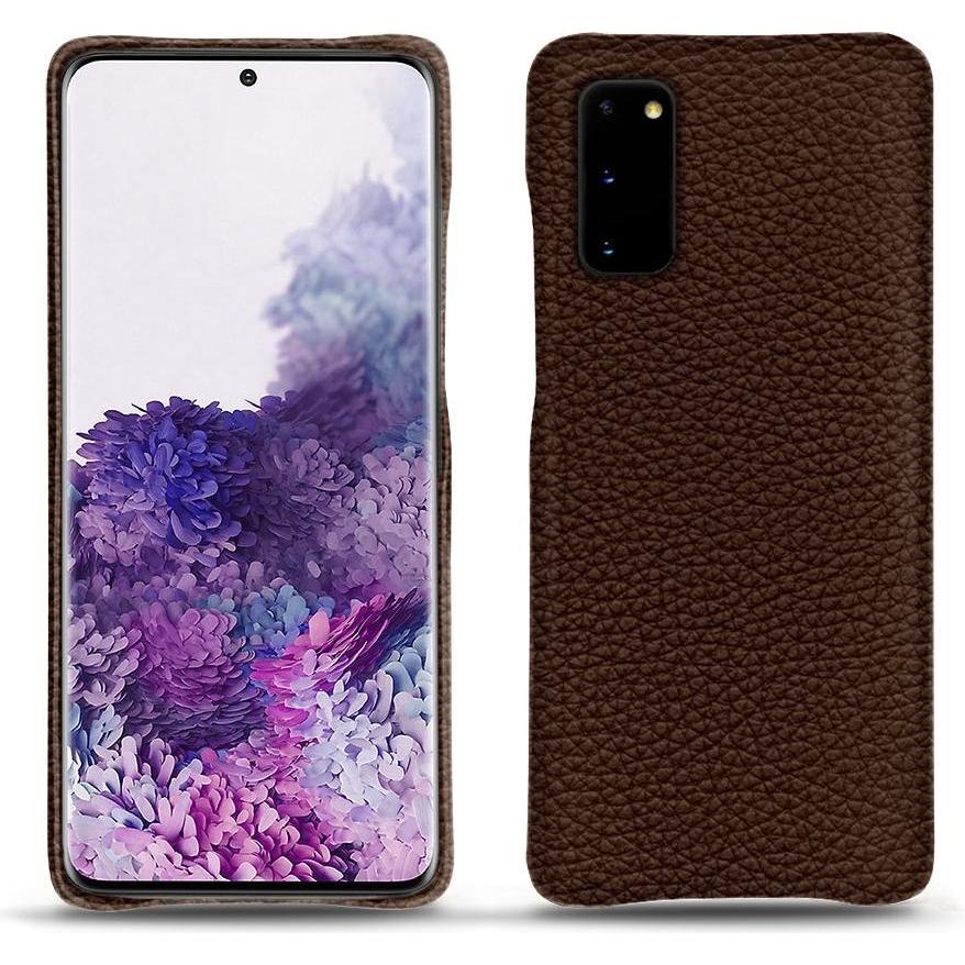 Noreve Lederschutzhülle (Samsung Galaxy S20), Smartphone Hülle, Braun