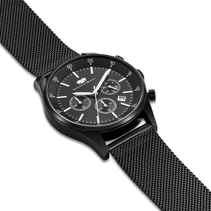 Produktbild Herren Chronograph Goodwill Edelstahl schwarz - 5112 (Chronograph, 45 mm)