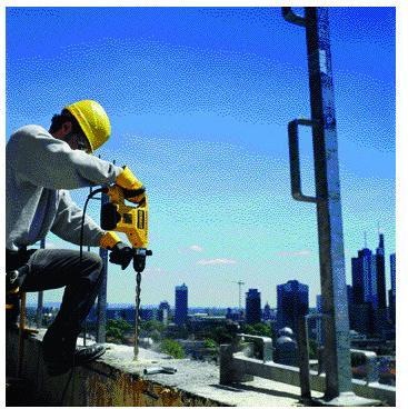 Actual product image DeWalt 240V mains hammer drill, 1kW (Electrical connection)