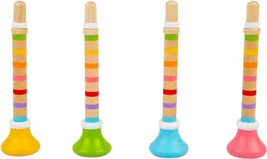 Produktbild Bigjigs farbige Holztrompete
