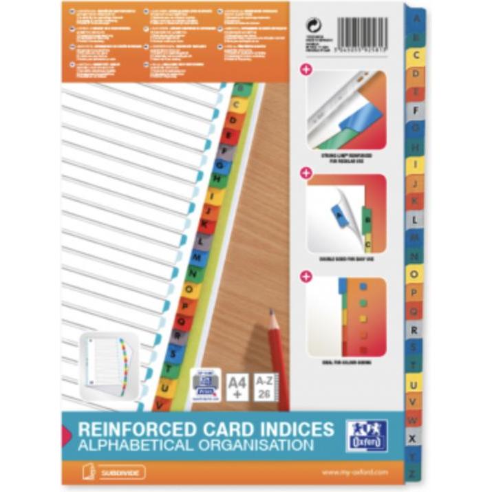 Thumbnail - Elba, Ordner Zubehör, Mylar-Kartonregister A-Z, ohne "ST"-"SCH", 26-teilig, DIN A4, extra breit, Maße: (B)230 x