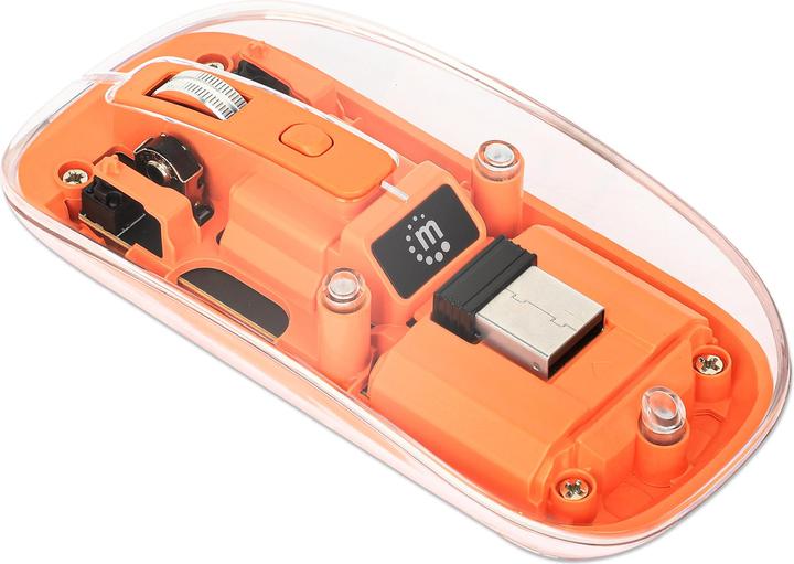 Produktbild Manhattan MH Transparent 4D mouse, White (Kabellos)