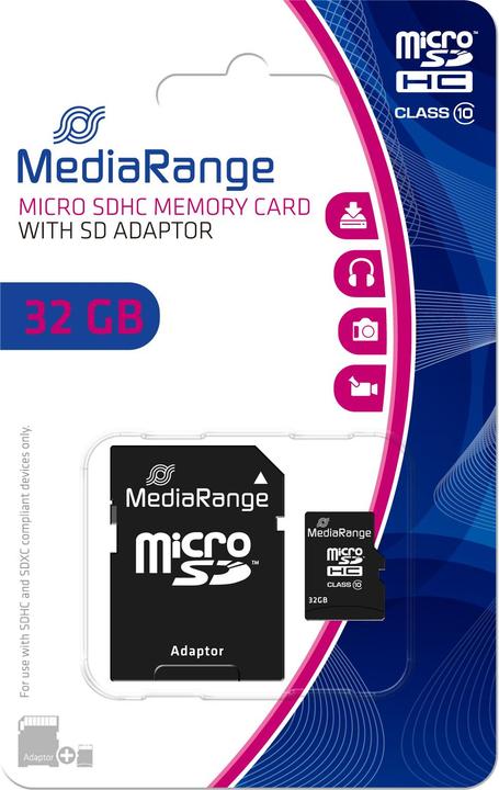 Actual product image MediaRange MR959 (32 GB, microSDHC, U1)
