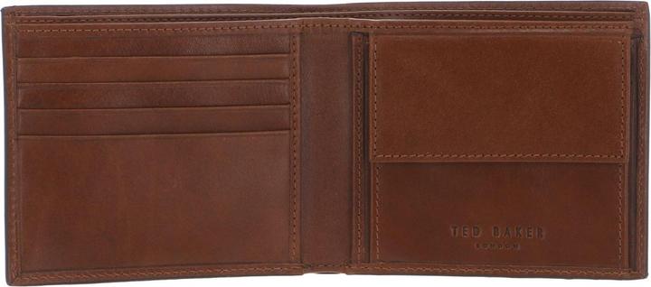 Actual product image Ted Baker Embossed Corner Leather Bifold Coin Wallet