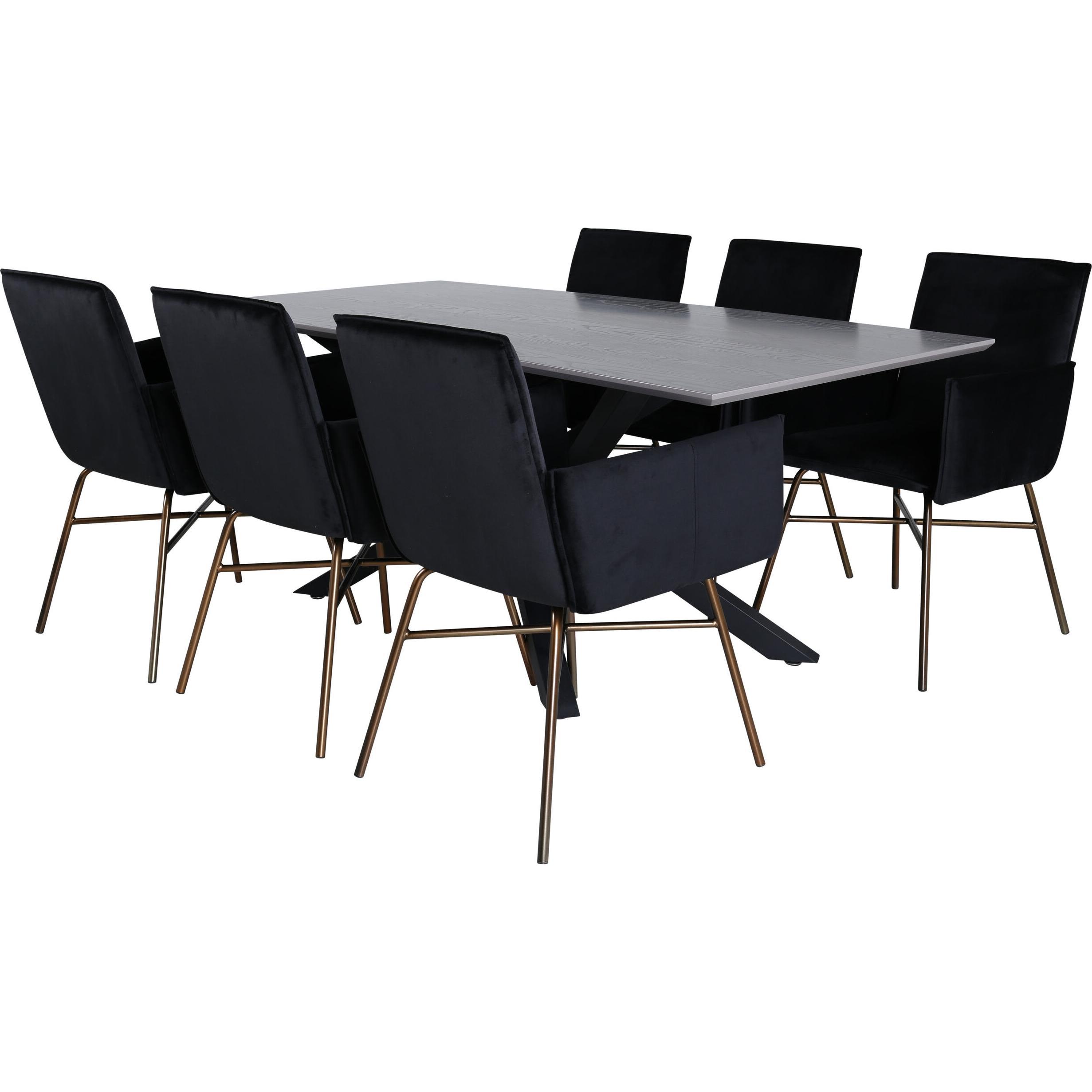 Thumbnail - Venture Home, Esstisch, Piazza, Petra (76 x 180 x 90 cm)