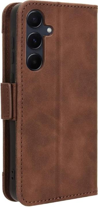 Actual product image Cover-Discount Galaxy A55 - Case with many card slots brown (Samsung Galaxy A55)